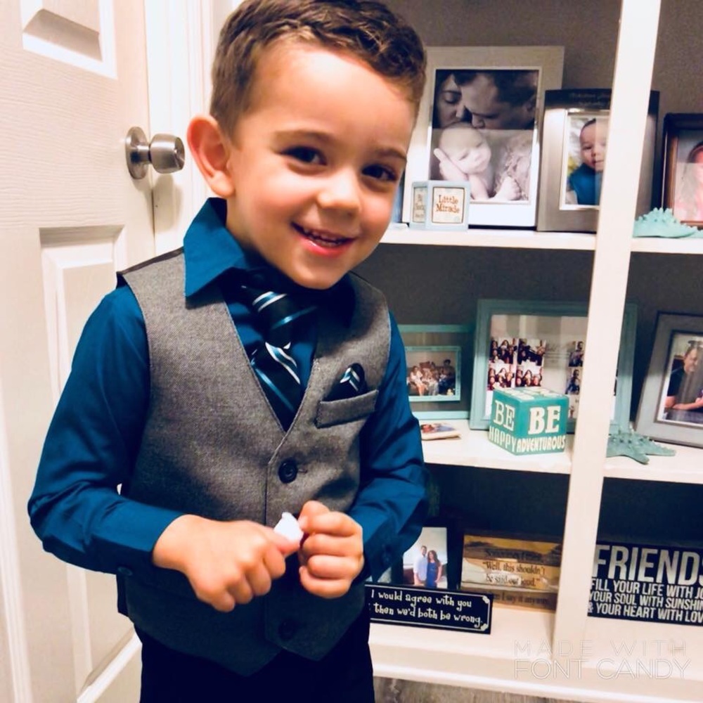 2T Suite Black/Teal Toddler Boy